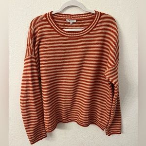 Madewell Red and White Striped Sweater